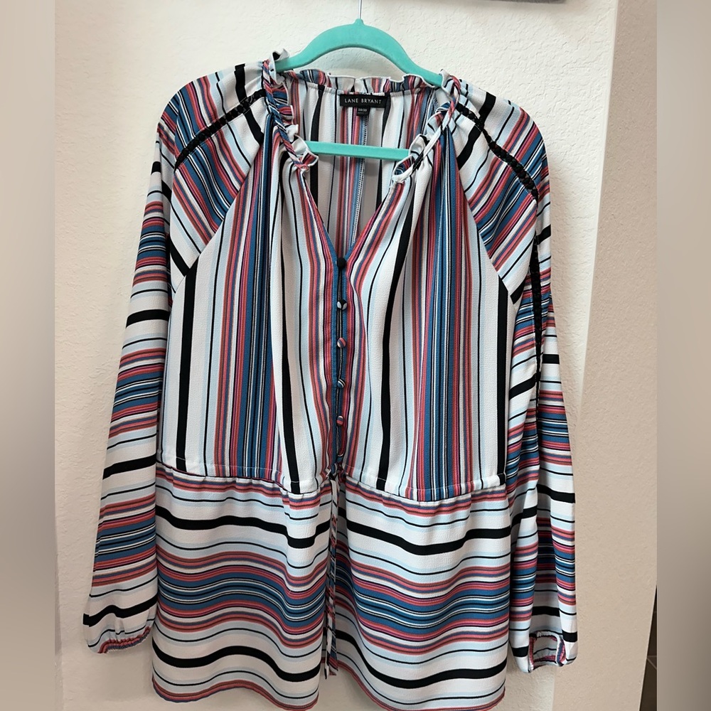 Stripped dressy blouse